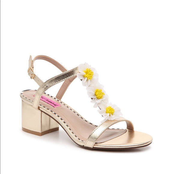 Betsey Johnson Shoes - Betsey Johnson Arden Beaded Floral Sandals